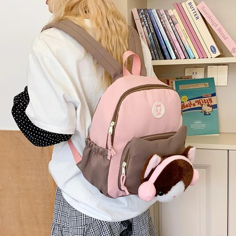 Kewuku Nylon Backpack Regular Unisex Multicolor-19