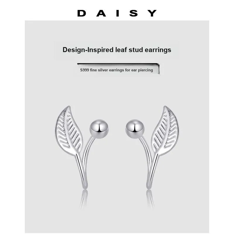 Daisy Dream Full Sterling Silver Stud Earrings Women's-3