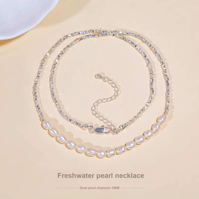 Taste The Color Pearl Necklaces Women's-1