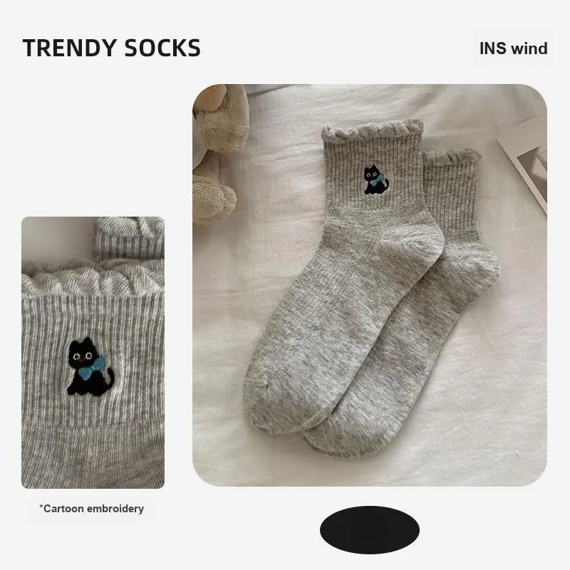 Gentle Welcome Mid Calf Socks Unisex 5 Pack-6