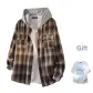 Pink and Green Plaid+White T-Shirt
