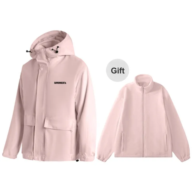 Supremo Cat Waterproof, Windproof, Breathable, Thermal, Cold Resistant, Rainproof Windbreaker Jacket Unisex-12