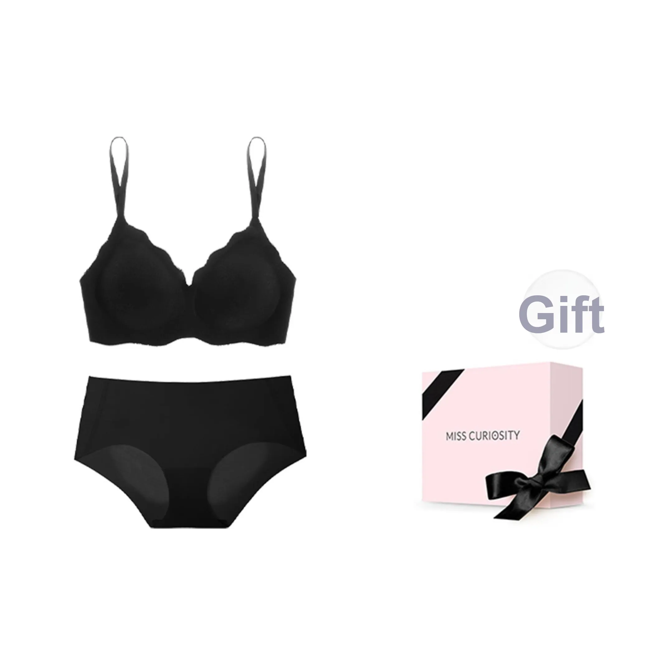 MISS CURIOSITY Нижнее белье Подарочная коробка Женское Естественный Черный