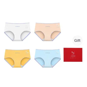RED DRAGONFLY Cotton Panties Women's 4 Pack Gift Box Set
