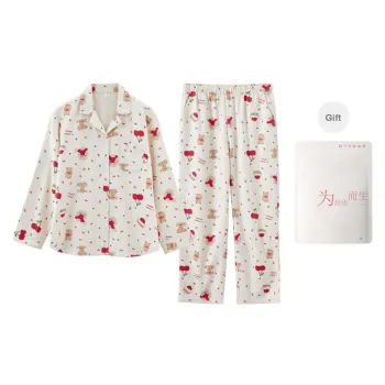Red Beans At Home Pajama Set Women's