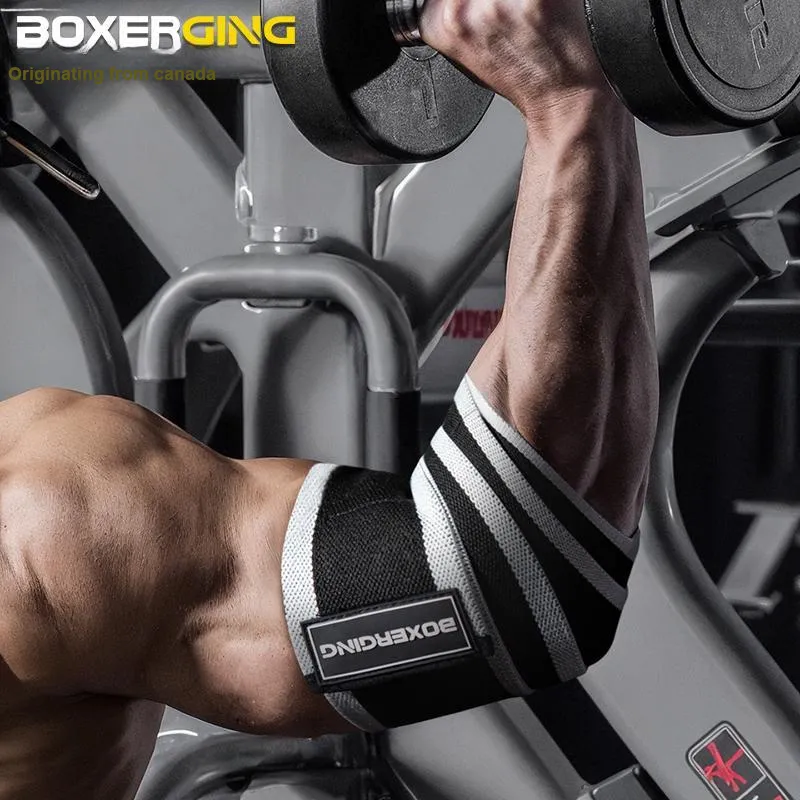 BOXERGING Elbow Pads Breathable Protective SML Cotton Polyester Elastane Blend Material Unisex-12