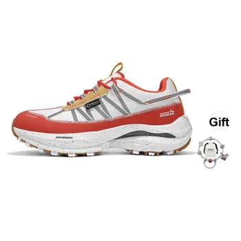 RIPSTAR Cushioning Slip Resistant Low Top Full Length Carbon Plate Running Shoes Unisex Red Rock Valley