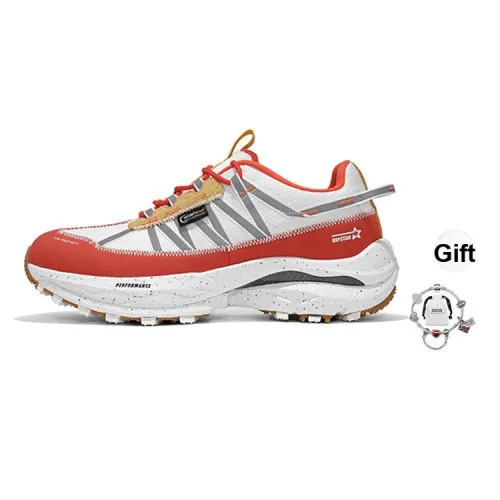 RIPSTAR Cushioning Slip Resistant Low Top Full Length Carbon Plate Running Shoes Unisex Red Rock Valley