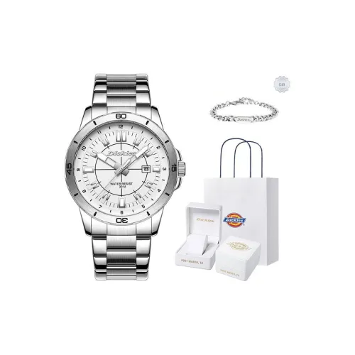 Dickies Galaxy Series Наручные часы Кварцевый механизм Белый циферблат Мужские часы Классический Сумка для покупок Коробка