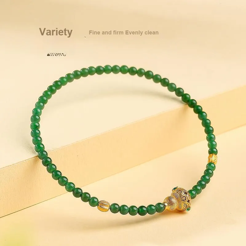 With The Heart Of The Jade Ice Glutinous Jadeite Bracelets Women's-5