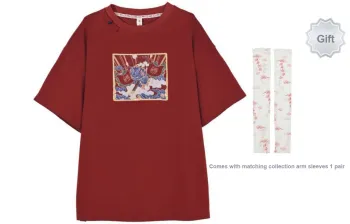 SNBL Drop Shoulder Sleeve T Shirt Women's Red