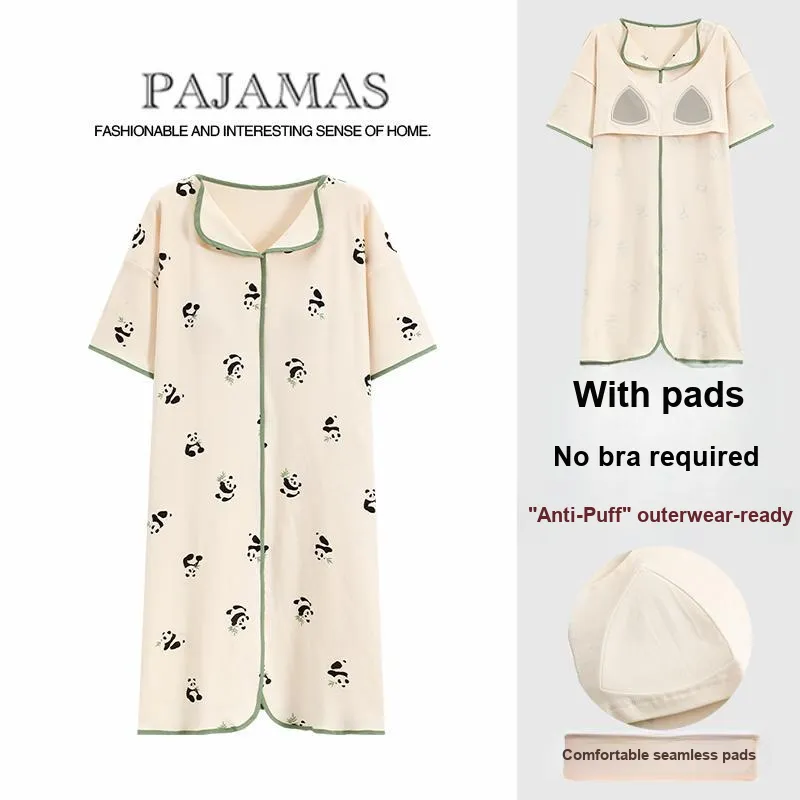 Mulong Family Nightgown Women's Apricot-1