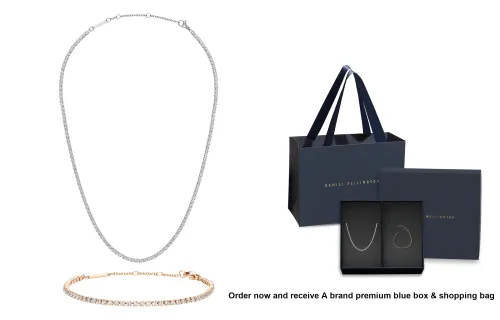 Daniel Wellington Alloy Starlight Tennis Necklace Unisex