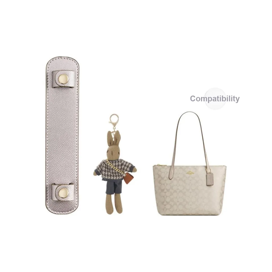 Lan Bao Fan Metal Bag Accessory Women's Champagne Mixed Color