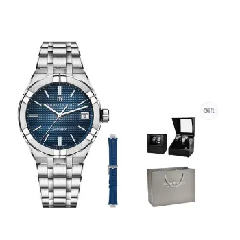 MAURICE LACROIX Automatic Mechanical Movement Men's Watches Watch Blue Dial Stainless Steel Watchband