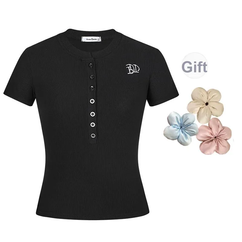 ONE SHALLOW Slim Fit Set in Sleeve T Shirt Women's-5