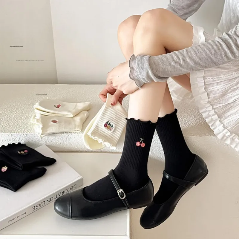 AUGUST Mid Calf Socks Women's 6 Pack-3