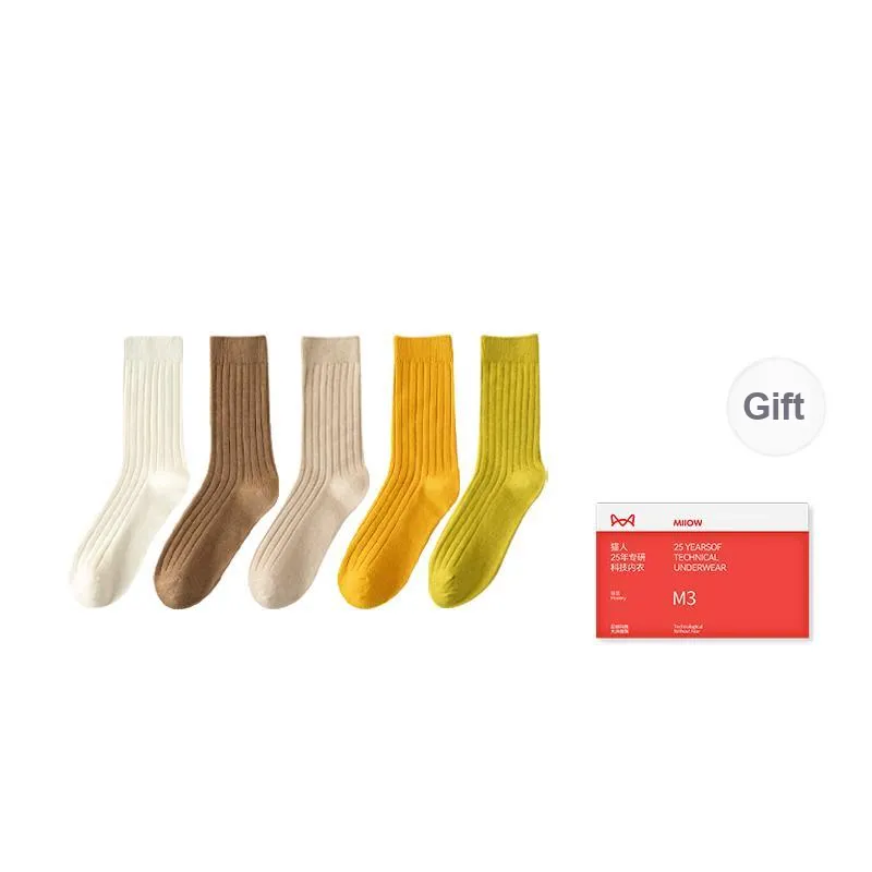 MIIOW Trend Party Series Mid Calf Socks Women's Combo Set-4