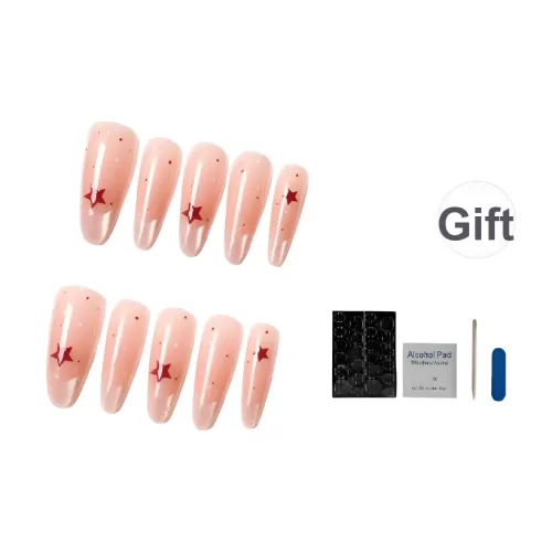 OUYUJI False Nail MID Длина Светло-розовый Однотонный Стиль Instagram