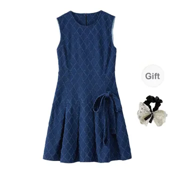 PAVEA Sleeveless Dress Women's Dark Blue