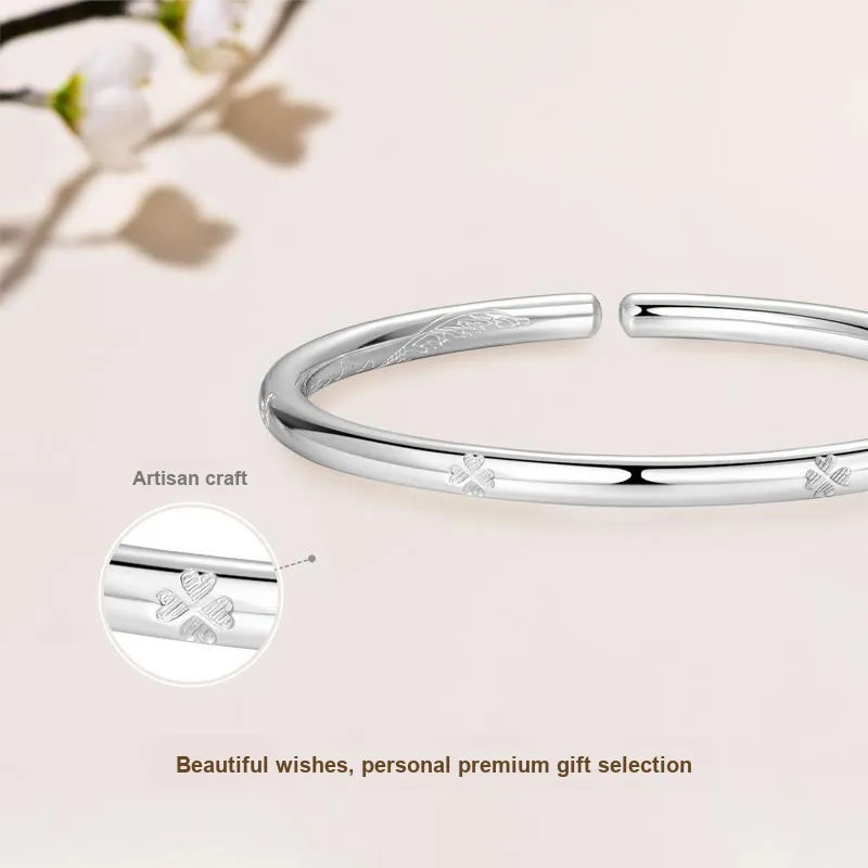 JINLIUFUJIXIANG S999 Fine Silver Sterling Silver Bracelets Unisex-2
