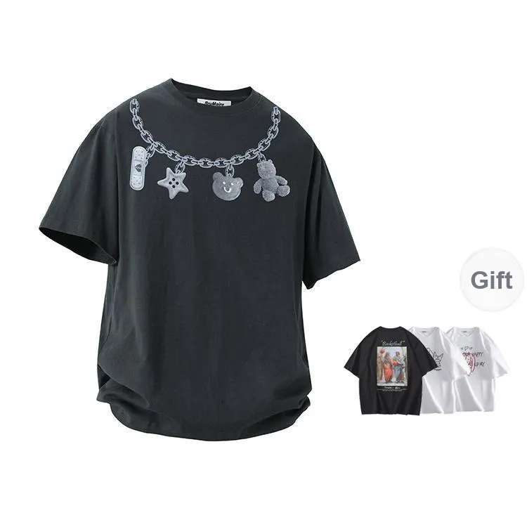 BRUMAIRE T Shirt Unisex Black Comes With Random Print Short Sleeved Shirt-8