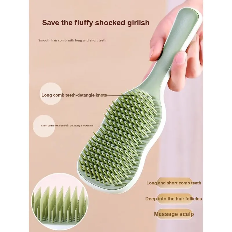 Gentle Welcome Banana Leaf Long Hair Fluffy Styling Smooth Hair Comb Hair Combing-5
