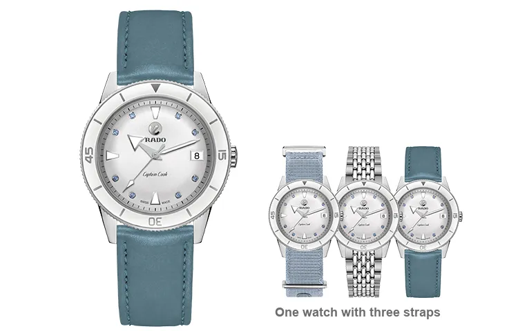 RADO Automatic Mechanical Movement Women's Watch Watch Silver Dial Stainless Steel Watch Case R32500718-3