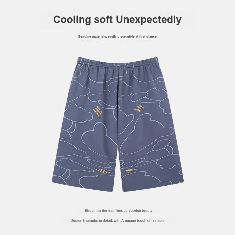 ROMANTIC·SPRING Pajama Pants Men's Image Color-1