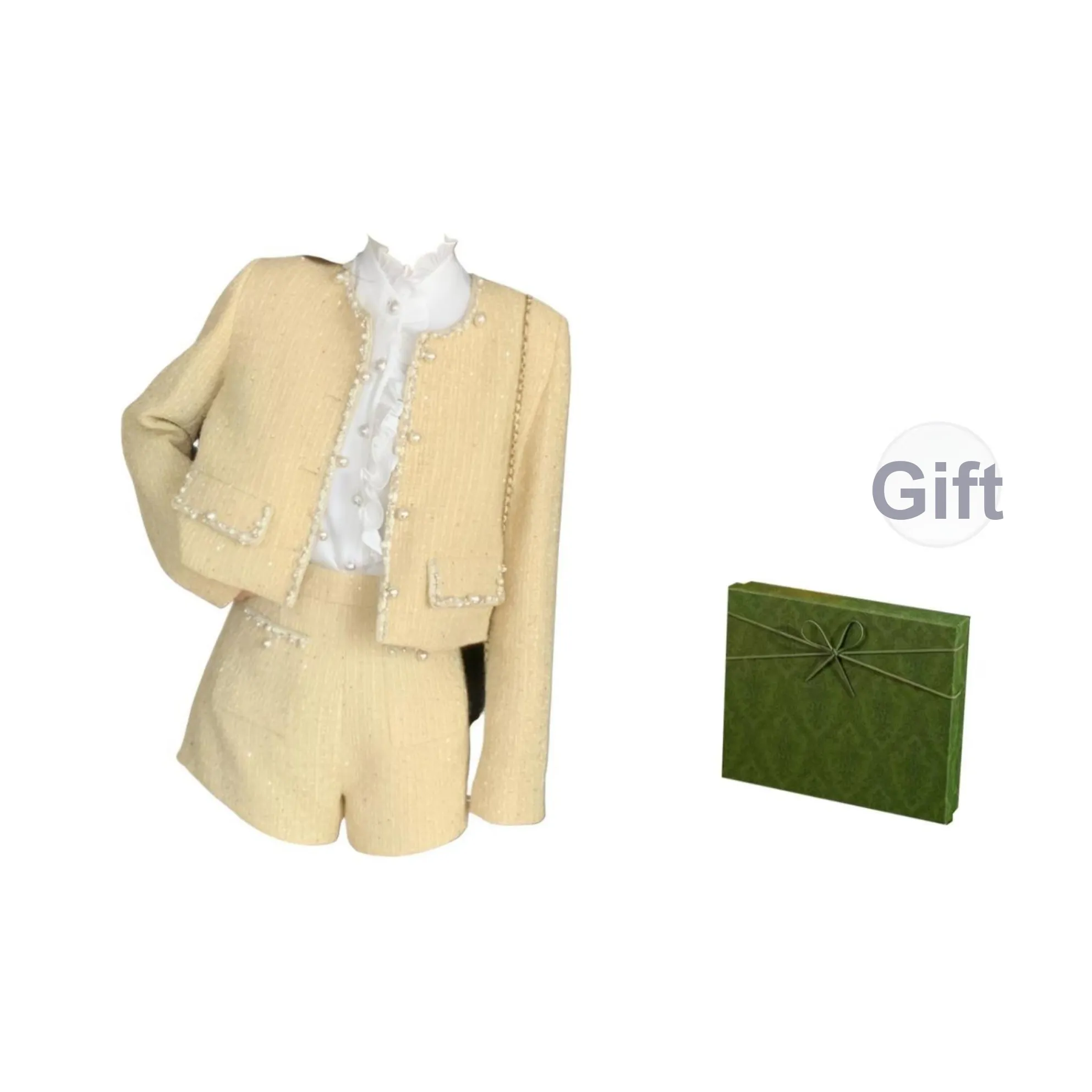 DITB Желтый Женские Повседневные Костюмы