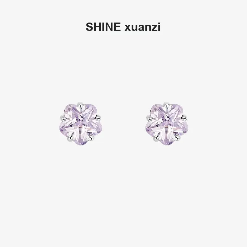 SHINE S925 Silver Earrings Women's-1