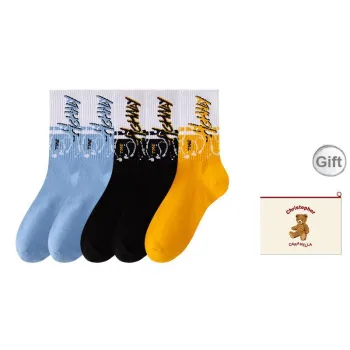 Caramella Mid Calf Socks Men's Shopping Bag Combo Set