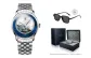 Stainless Steel Blue White-Steel Band