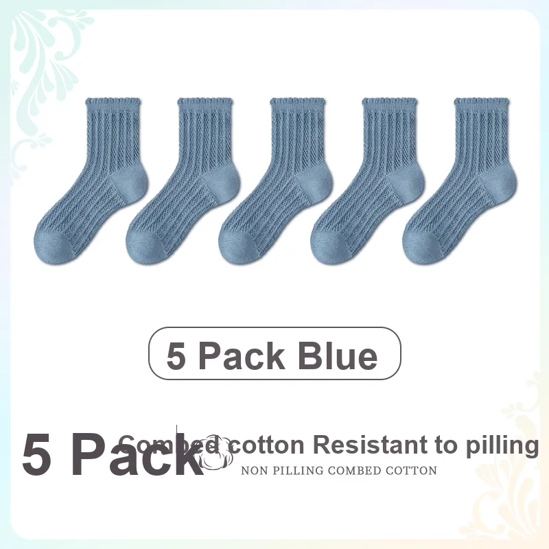 ROBINHOOD Mid Calf Socks Women's 5 Pack-33