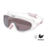White Swim Goggles (Black Lenses)