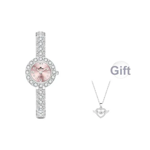 LIBER AEDON Кварцевый механизм розовый циферблат женские часы