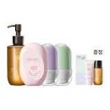 자외선 차단 45g + 프라이머 32g (퍼플+그린) + 식물 추출물 클렌징 오일 225ml