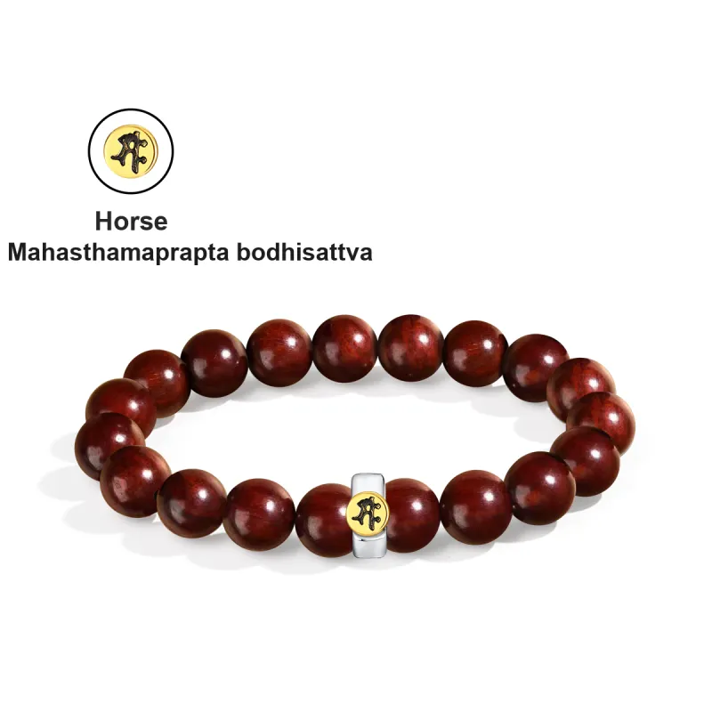 PUTUOSHANWENCHUANG Bloodwood Bracelets Unisex-9