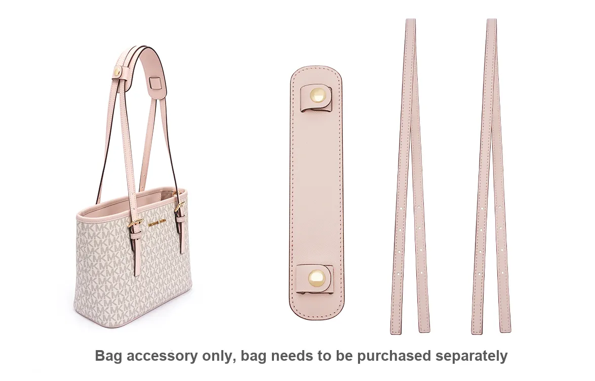 Pink Chanel Handbag Microfiber Polyurethane Bag Strap With Shoulder Pad Unisex Pink Yellow