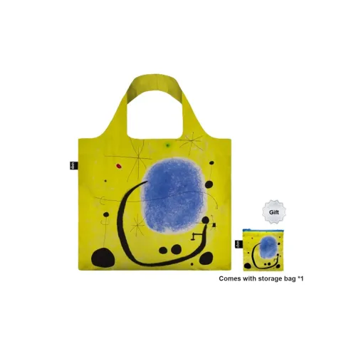 Loqi Juan Miro Коллекция Полиэстер Тоут Сумка Сумка для покупок Сумка Сумка через плечо Стандартная Женская Лазурный'S Золотой Май