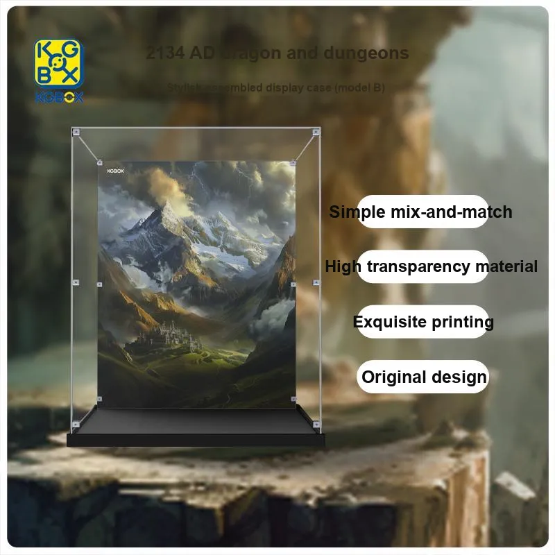 KGBOX Dungeons & Dragons Red Dragon Legend Figure Acrylic Display Case Model Accessories-11