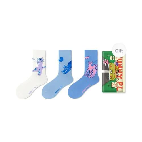 PL Носки Crew Унисекс Сумка для покупок 3 упаковки Смешанные цвета