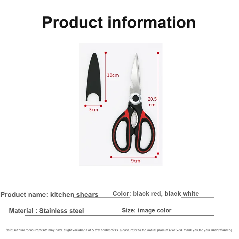 SHANGYELAMEILA Household Kitchen Shears Random Color-4