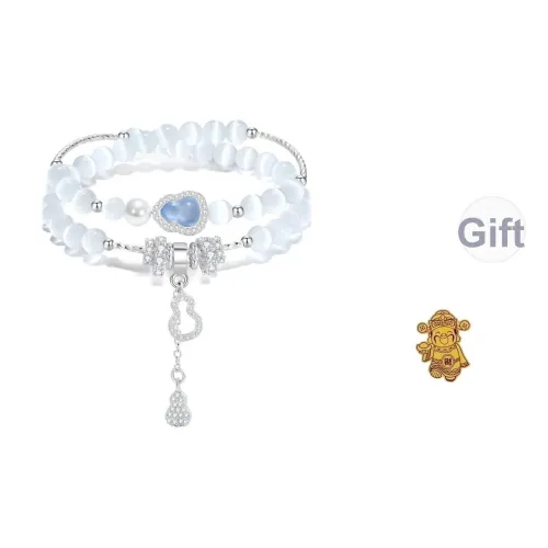 WANFEIXI Естественный Цветная Глазурь Нефрит Браслеты Унисекс