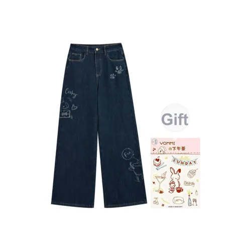 ZIHAN Джинсовый синий Женские джинсы