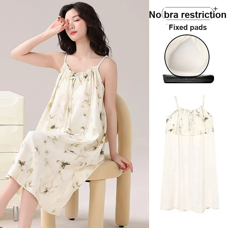 DanceBees Nightgown Women's Apricot-1