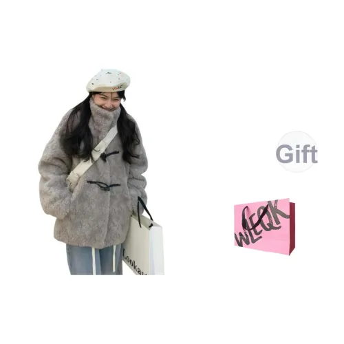 WLEQK Oni Серый Женские Бархатные Куртки