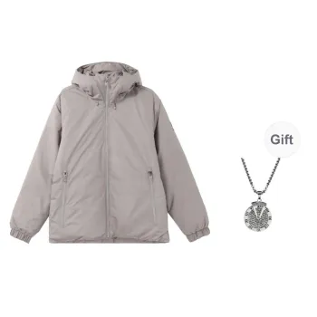 Under Armour ColdGear Down Jacket Unisex Gray Comes With Necklace