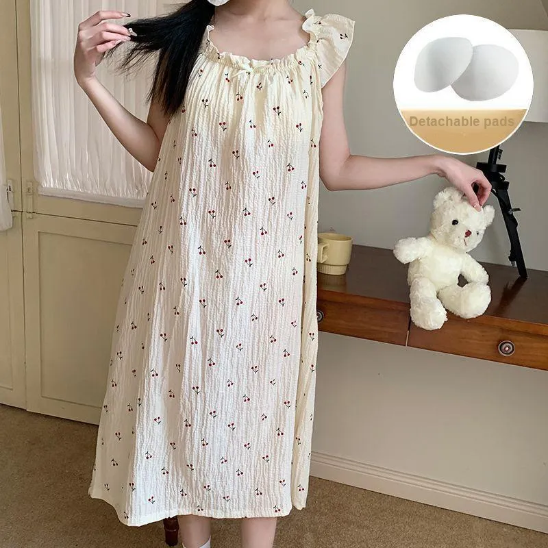 METE WHALE MT Nightgown Women's Gift Box Set Cherry-4