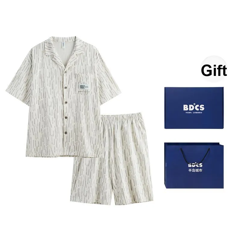 Peninsula City Pajama Set Men's Gift Box Set-20
